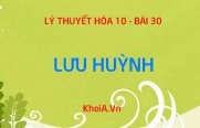Tính chất vật lý, tính chất hóa học của Lưu huỳnh, Sản xuất và Ứng dụng Lưu huỳnh - Hóa 10 bài 30